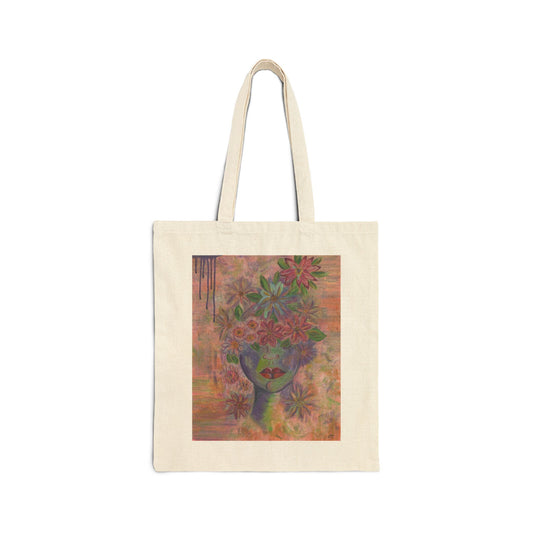 Floral Awakening  Canvas Tote Bag