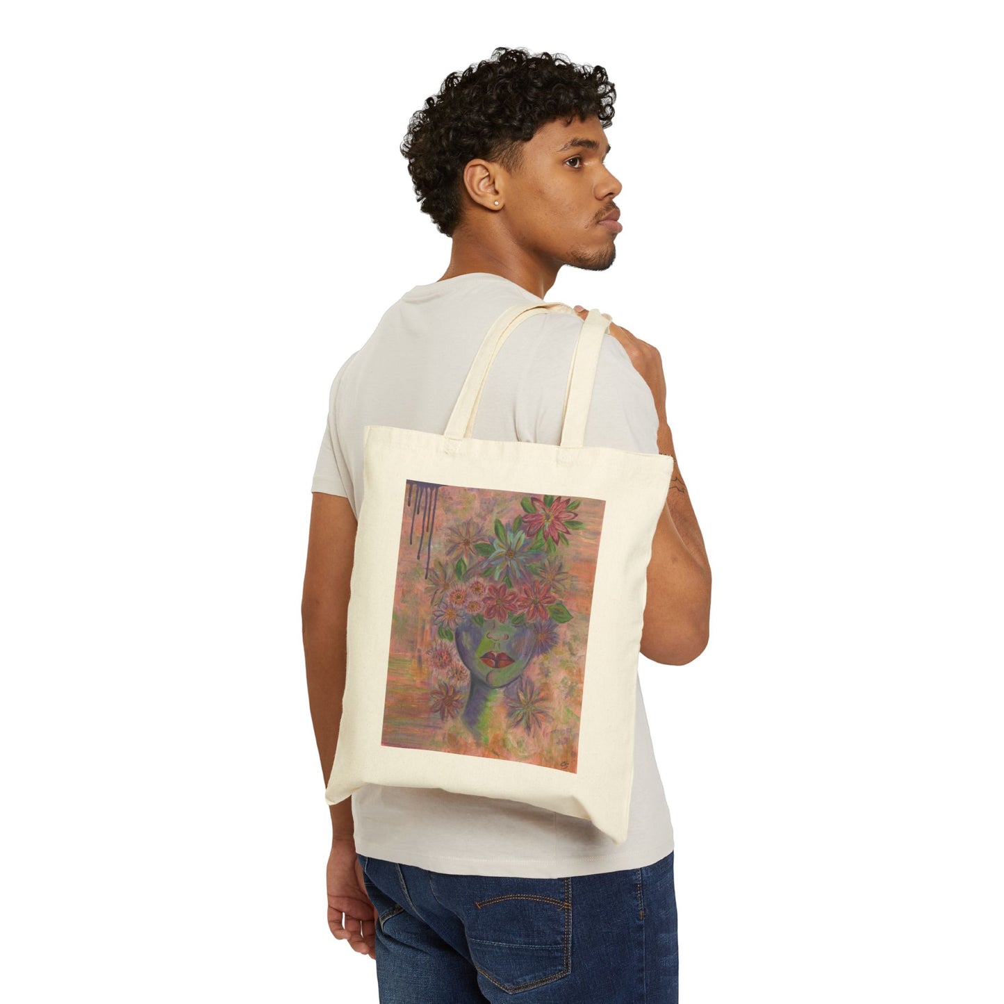 Floral Awakening  Canvas Tote Bag