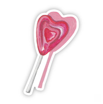 Heart Sucker Sticker