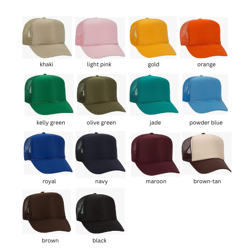 Custom Hand-Painted Trucker Hats