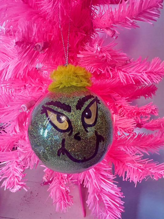 Hand-painted Grinch Ornament