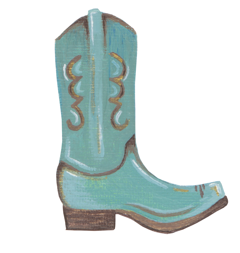 Cowboy Boot Sticker